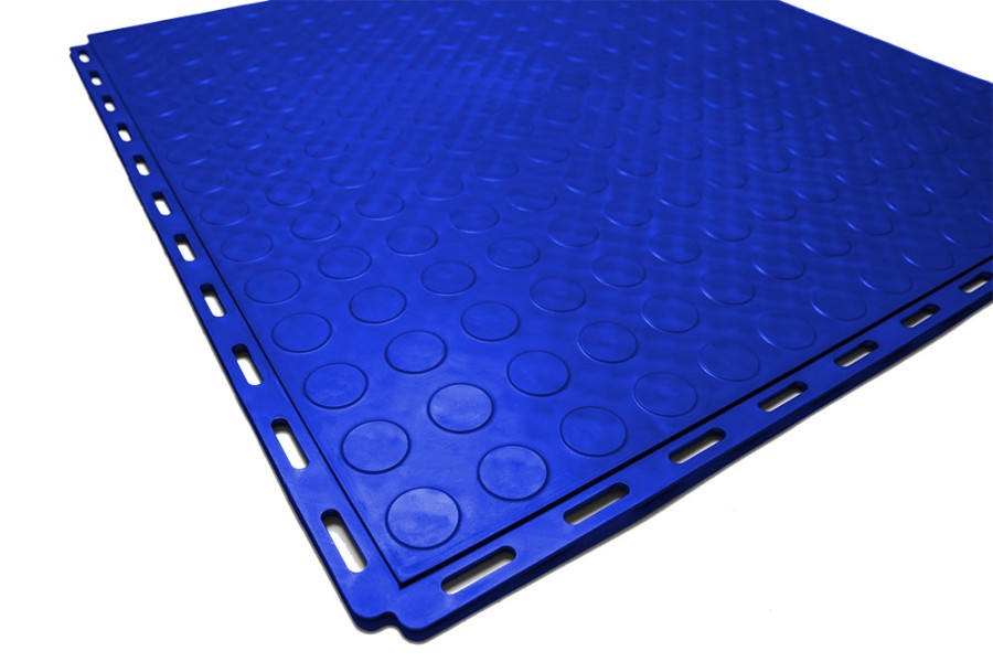 Плитка  ПВХ Sold Fix, 6,5 мм, 500*500, скрытый замок, синяя