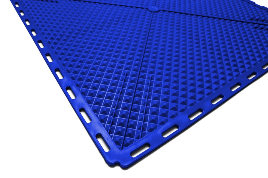 Плитка  ПВХ Sold Fix, 6,5 мм, 500*500, скрытый замок, синяя