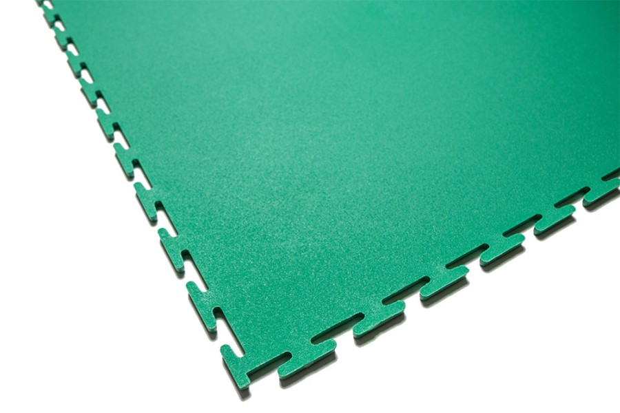 Плитка  ПВХ Sold Flat, 5 мм, 500*500, т-образный замок, зелёная