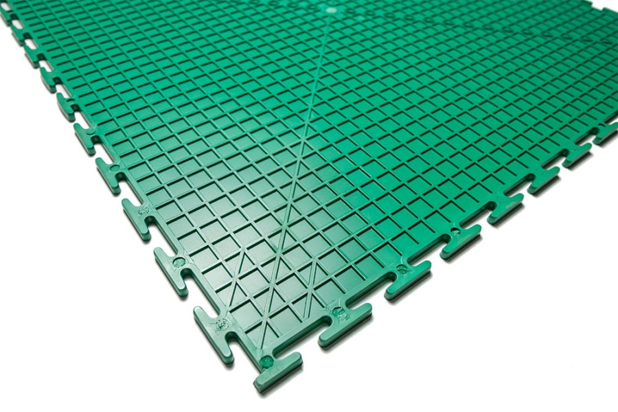 Плитка  ПВХ Sold Flat, 5 мм, 500*500, т-образный замок, зелёная