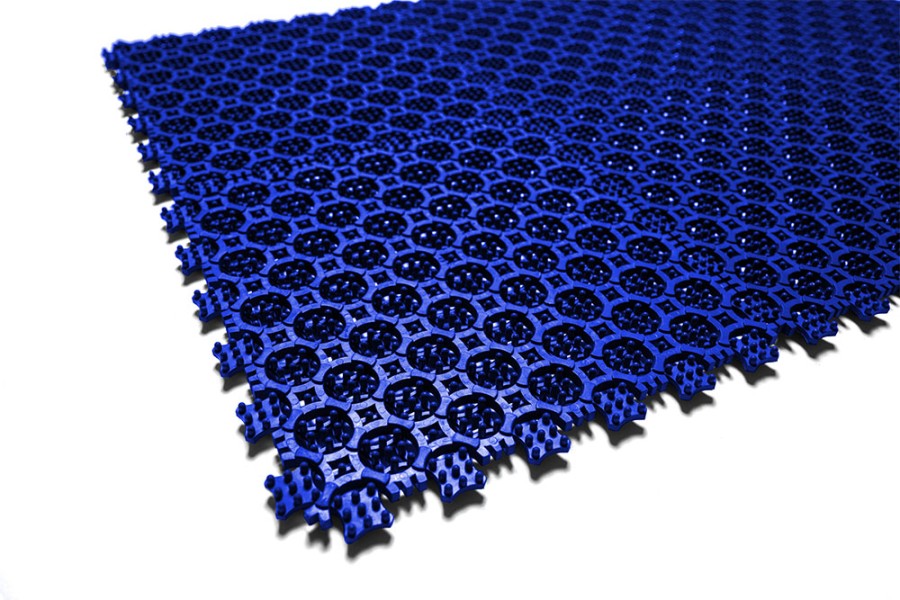 Грязезащитное покрытие ПВХ Sold Антикаблук, 9 мм, 200*200 мм, синий