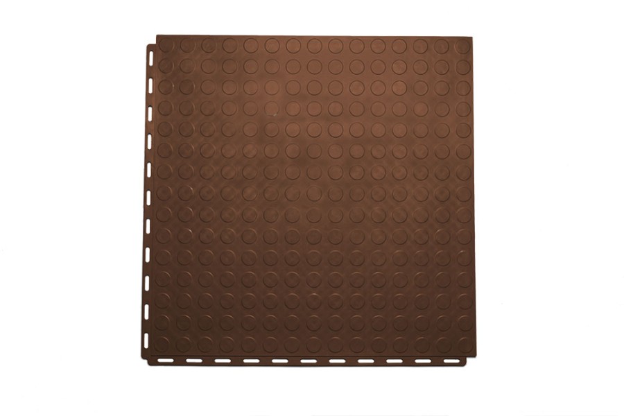 Плитка  ПВХ Sold Fix, 6,5 мм, 500*500, скрытый замок, коричневая