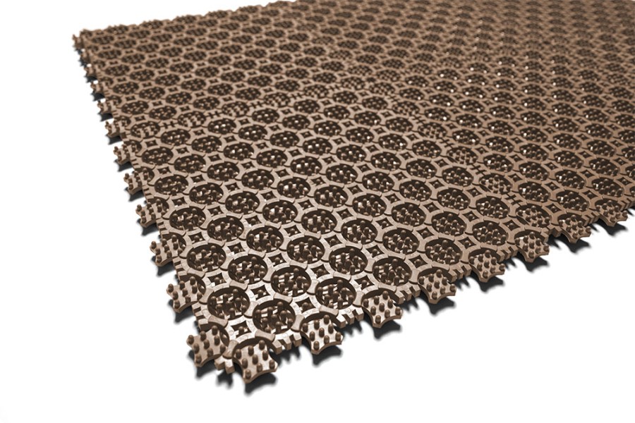 Грязезащитное покрытие ПВХ Sold Антикаблук, 9 мм, 200*200 мм, бежевый