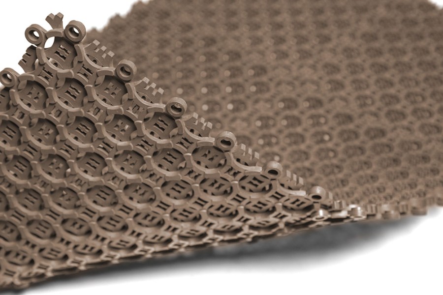 Грязезащитное покрытие ПВХ Sold Антикаблук, 9 мм, 200*200 мм, бежевый