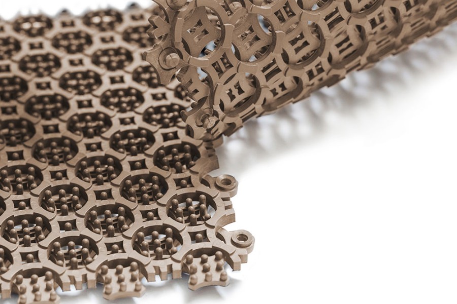 Грязезащитное покрытие ПВХ Sold Антикаблук, 9 мм, 200*200 мм, бежевый