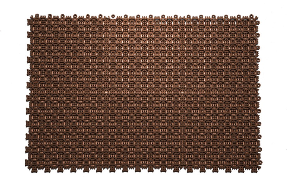 Грязезащитное покрытие ПВХ Sold Антикаблук, 9 мм, 200*200 мм, коричневый