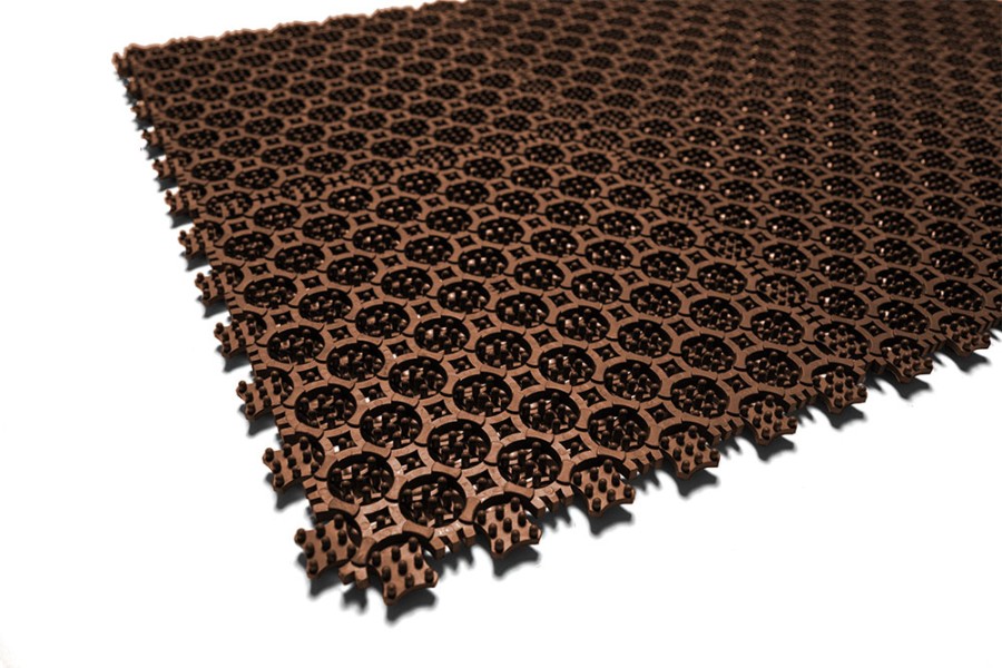 Грязезащитное покрытие ПВХ Sold Антикаблук, 9 мм, 200*200 мм, коричневый