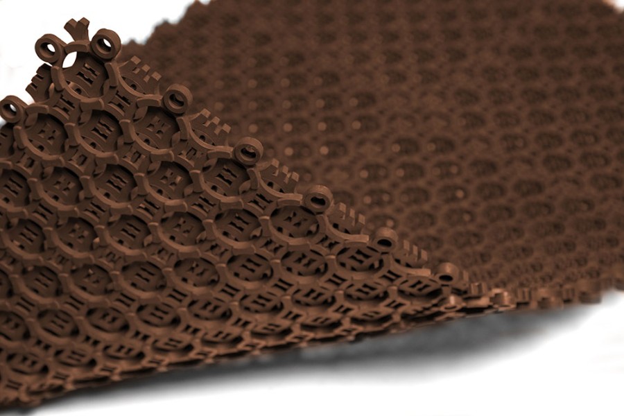 Грязезащитное покрытие ПВХ Sold Антикаблук, 9 мм, 200*200 мм, коричневый