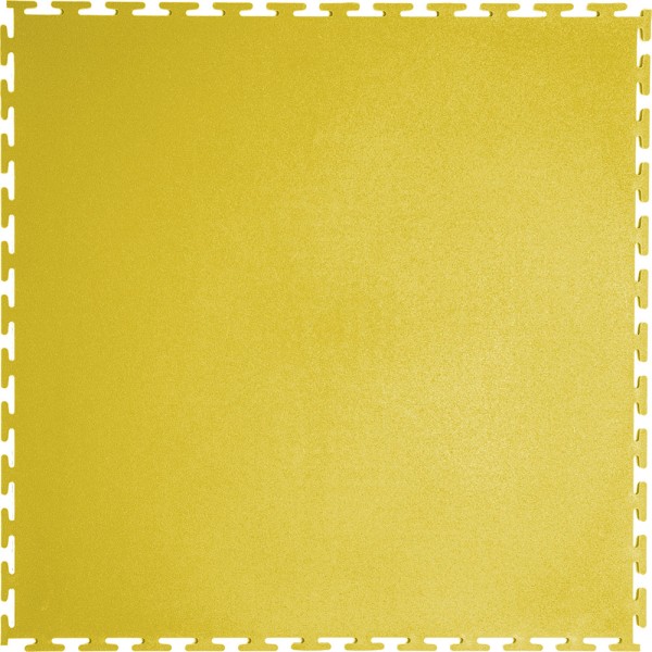 Плитка  ПВХ Sold Flat, 7 мм, 500*500, т-образный замок, жёлтая