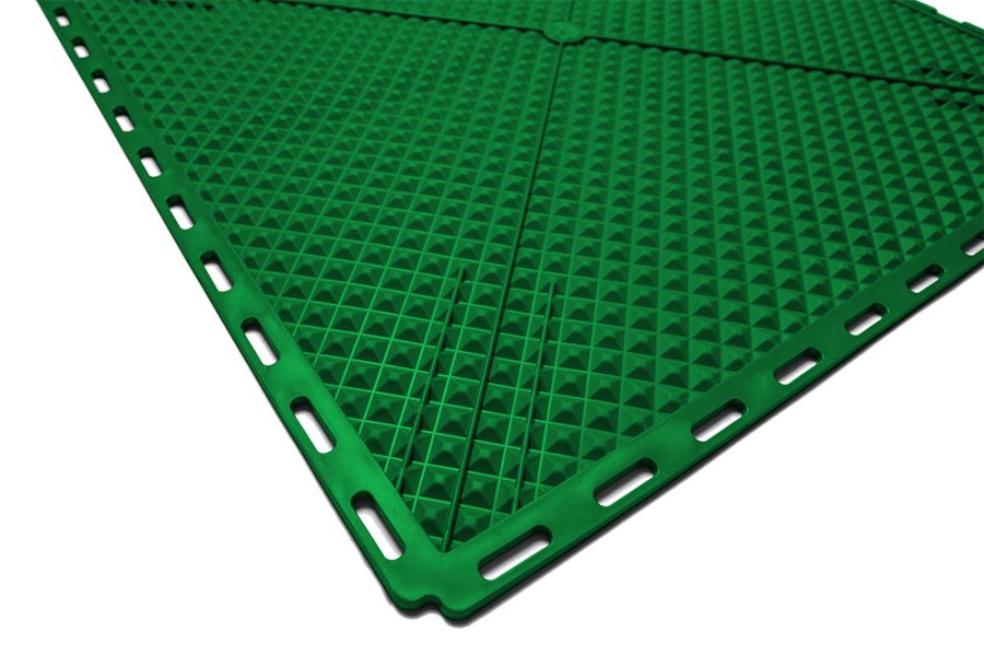 Плитка  ПВХ Sold Fix, 6,5 мм, 500*500, скрытый замок, зелёная