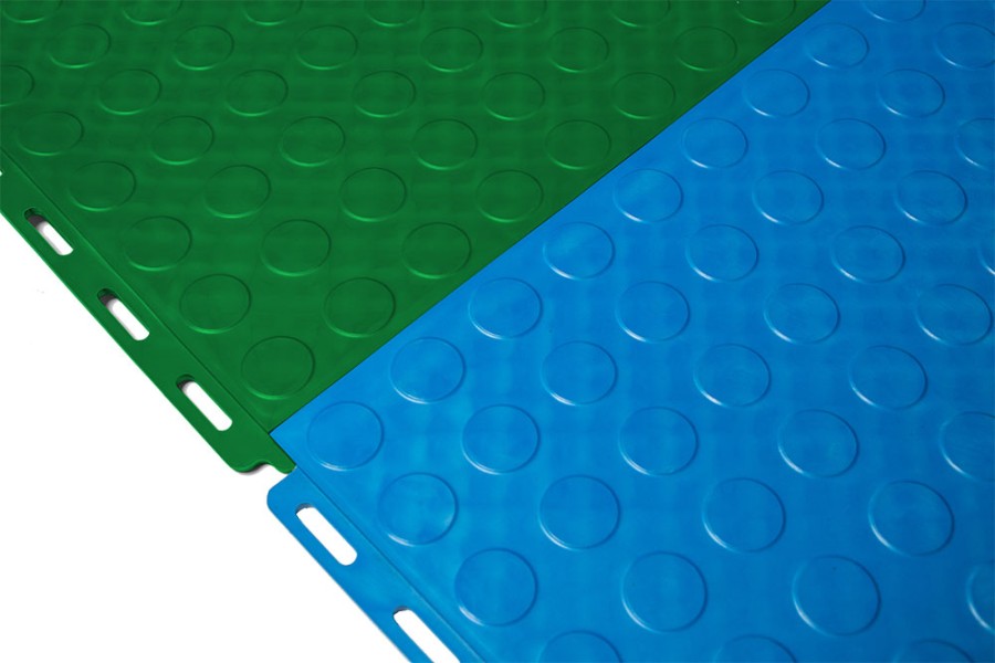 Плитка  ПВХ Sold Fix, 6,5 мм, 500*500, скрытый замок, зелёная