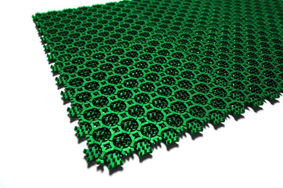 Грязезащитное покрытие ПВХ Sold Антикаблук, 9 мм, 200*200 мм, зелёный