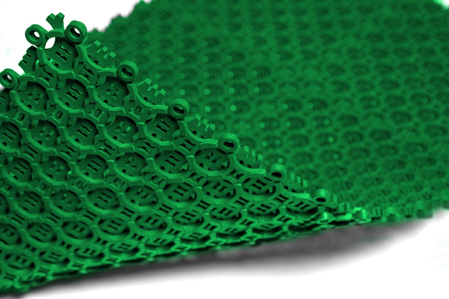 Грязезащитное покрытие ПВХ Sold Антикаблук, 9 мм, 200*200 мм, зелёный