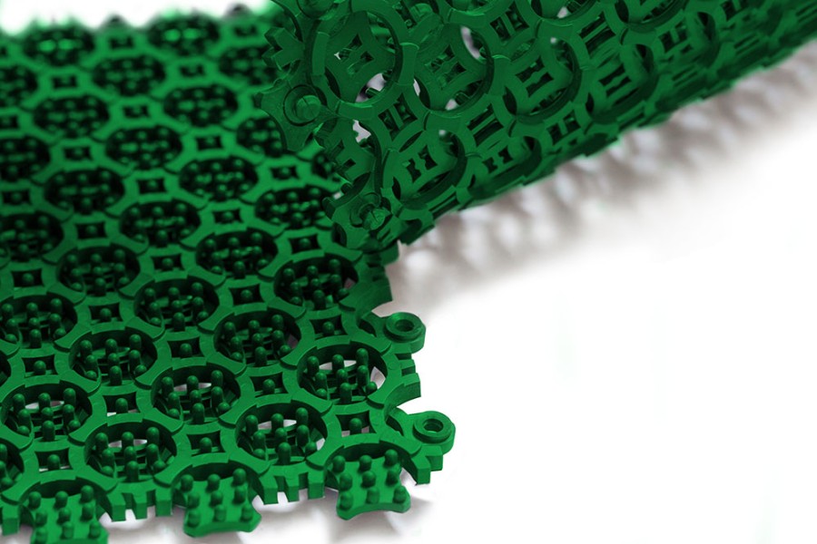 Грязезащитное покрытие ПВХ Sold Антикаблук, 9 мм, 200*200 мм, зелёный