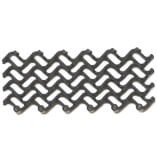 Грязезащитное покрытие ПВХ «Волна», 14 мм, 300х100 мм, темно-серый