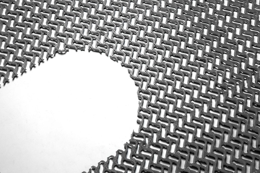 Грязезащитное покрытие ПВХ «Волна», 14 мм, 300х100 мм, темно-серый