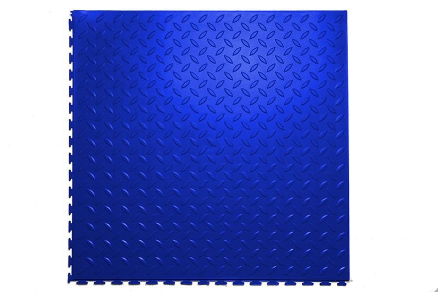 Плитка ПВХ Sold Grain, 5 мм, 500*500, скрытый замок, синяя