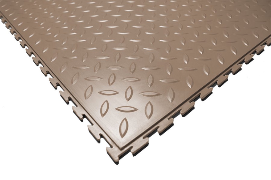 Плитка ПВХ Sold Grain, 5 мм, 500*500, скрытый замок, бежевая