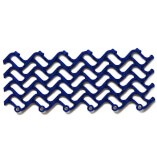 Грязезащитное покрытие ПВХ «Волна», 14 мм, 300*100 мм, синий