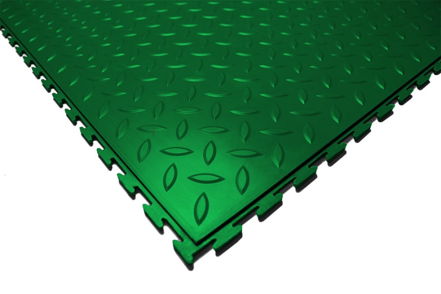 Плитка ПВХ Sold Grain, 5 мм, 500*500, скрытый замок, зелёная