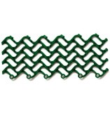 Грязезащитное покрытие ПВХ «Волна», 14 мм, 300*100 мм, зелёный