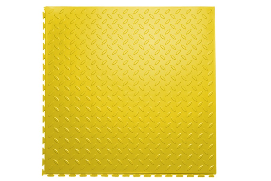 Плитка ПВХ Sold Grain, 7 мм, 500*500, скрытый замок, жёлтая