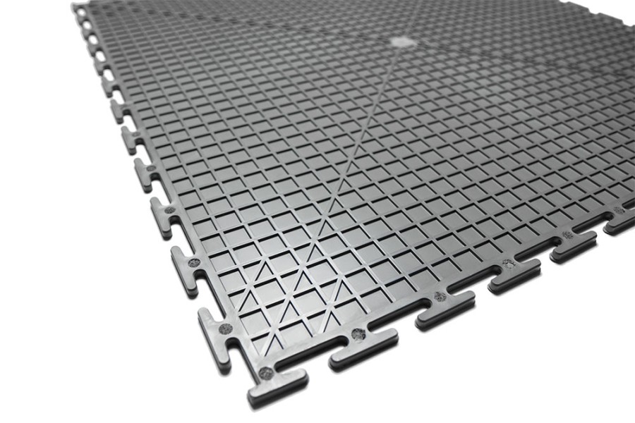 Плитка  ПВХ Sold Max, 7 мм, 500*500, т-образный замок, тёмно-серая