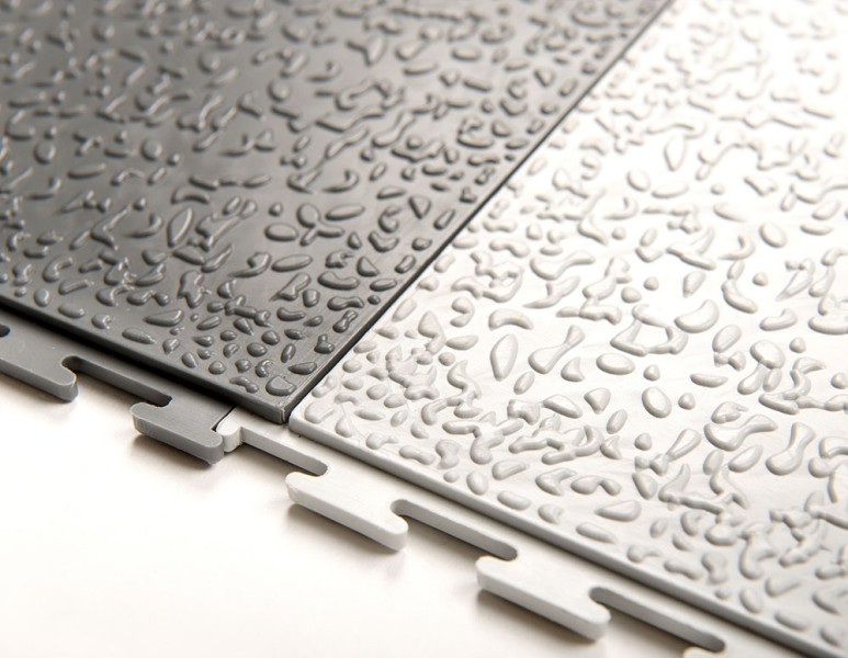 Плитка  ПВХ Sold Lock, 6 мм, 500*500, скрытый замок, тёмно-серая