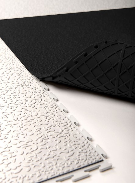 Плитка  ПВХ Sold Lock, 6 мм, 500*500, скрытый замок, чёрная