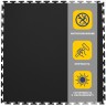 Резиновая плитка, Rubber Skin, 9 мм, 500*500 мм, чёрная