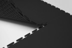 Резиновая плитка, Rubber Skin, 9 мм, 500*500 мм, чёрная