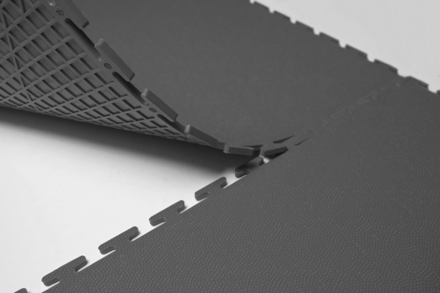 Резиновая плитка, Rubber Skin, 9 мм, 500*500 мм, тёмно-серая