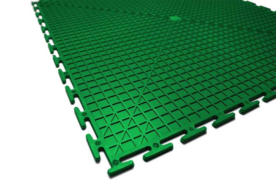 Плитка  ПВХ Sold Max, 7 мм, 500*500, т-образный замок, зелёная