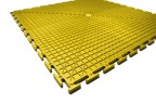 Резиновая плитка Rubber Prom, 9 мм, 500*500 мм, жёлтая