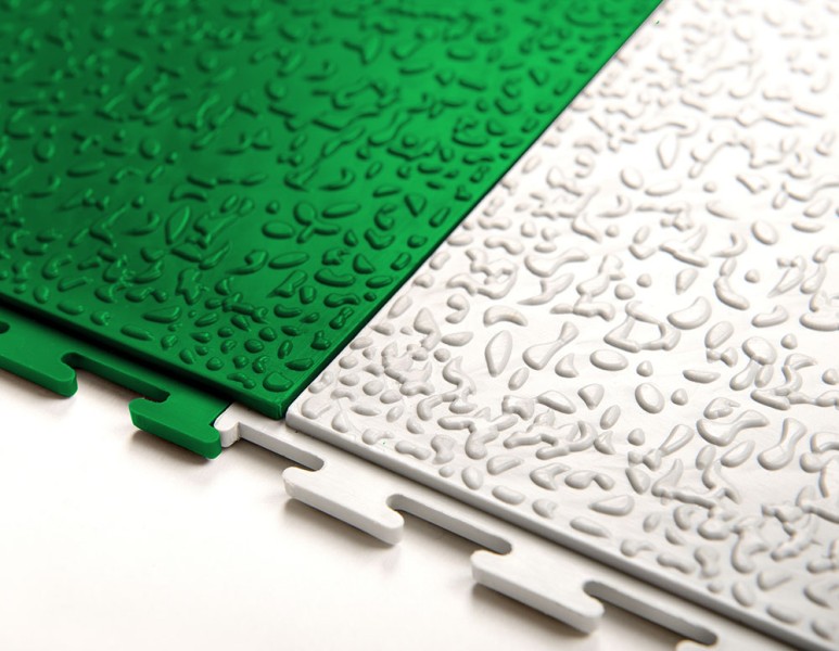 Плитка  ПВХ Sold Lock, 6 мм, 500*500, скрытый замок, зелёная