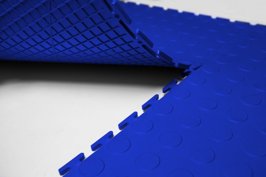 Резиновая плитка Rubber Prom, 9 мм, 500*500 мм, синяя