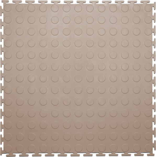 Резиновая плитка Rubber Prom, 9 мм, 500*500 мм, бежевая